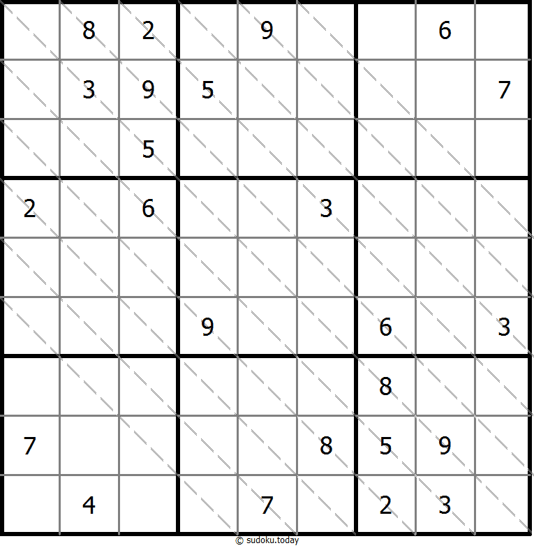 多对角线数独 #13727