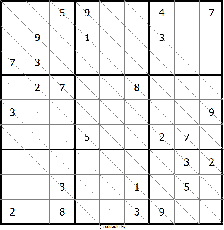多对角线数独 #13732