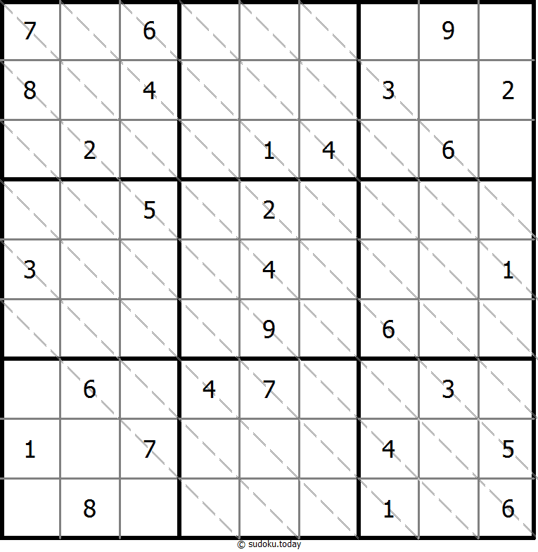 多对角线数独 #13735