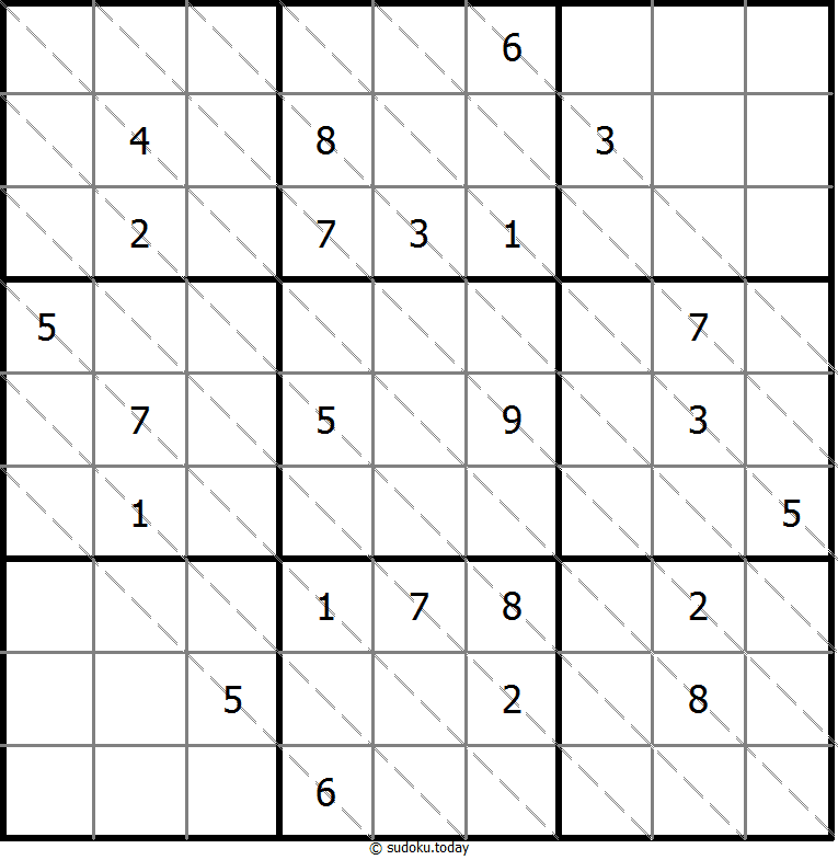 多对角线数独 #13775