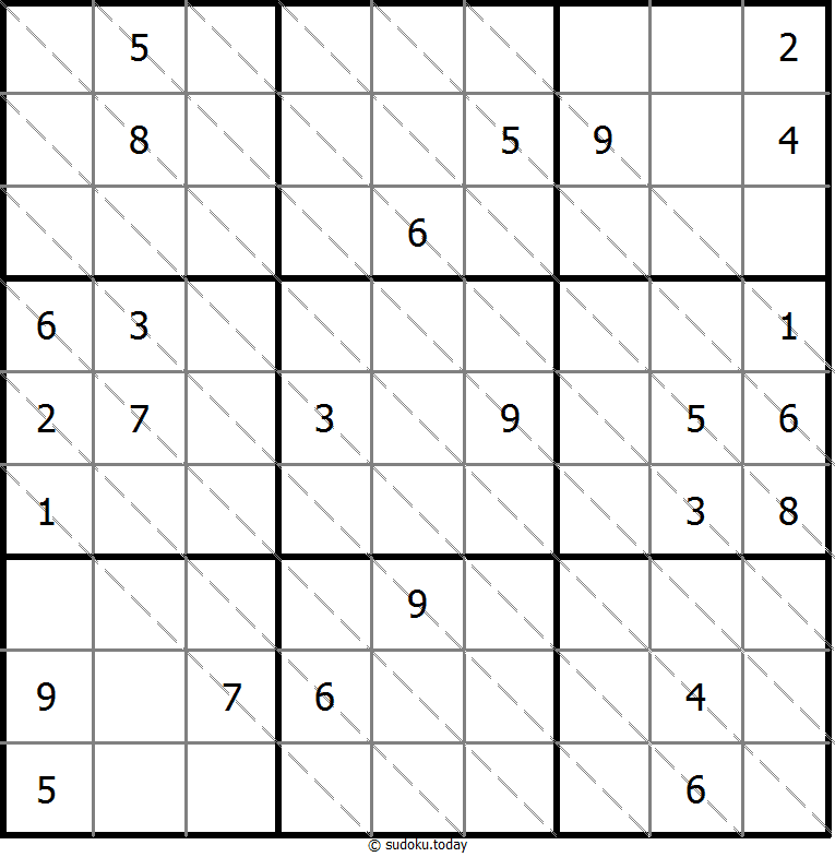 多对角线数独 #13784