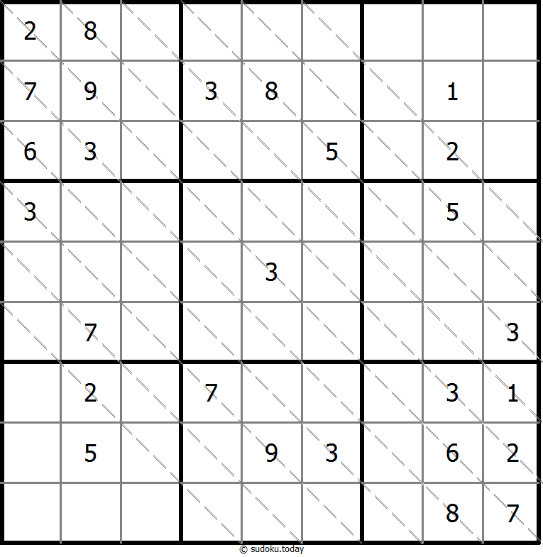 多对角线数独 #13790