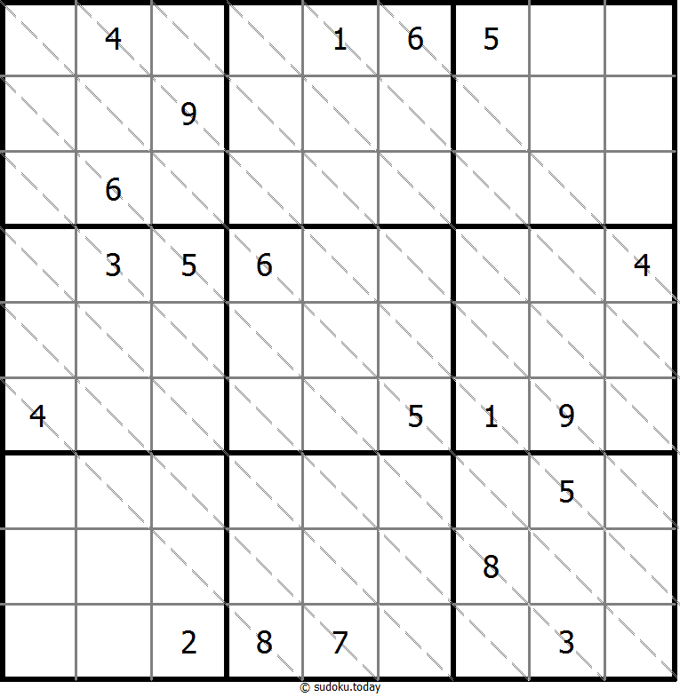 多对角线数独 #13798