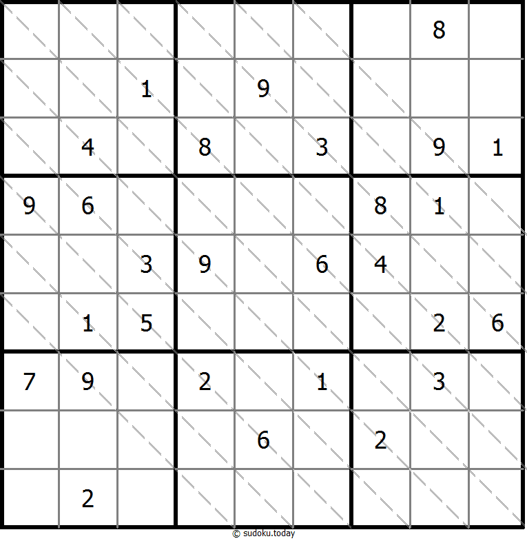 多对角线数独 #20481
