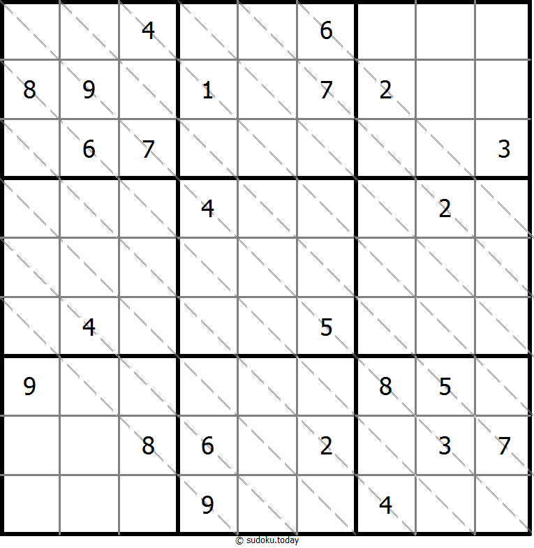 多对角线数独 #20482