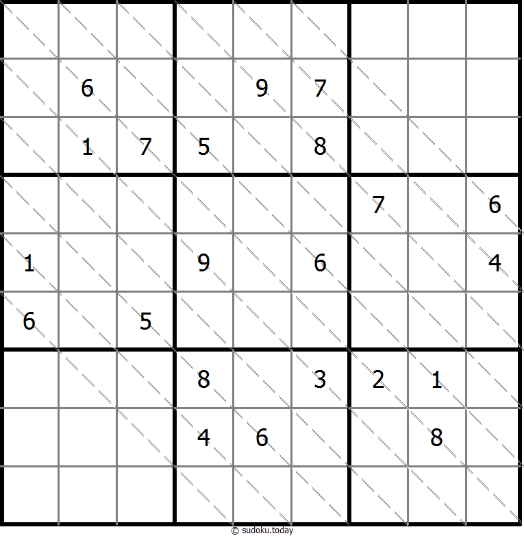 多对角线数独 #20486