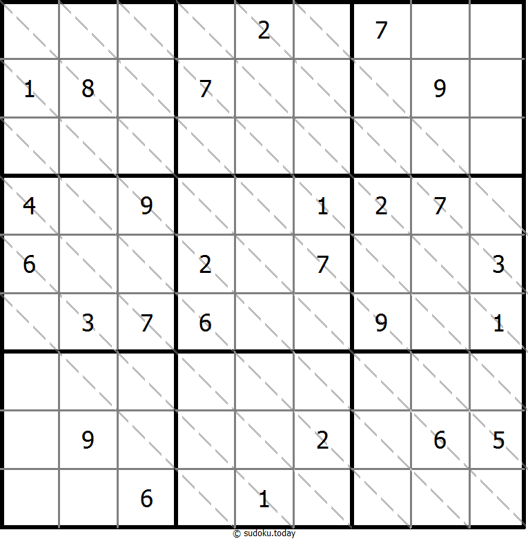 Multi Diagonal Sudoku 2025年10月29日