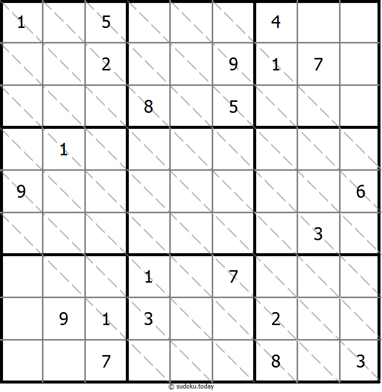 多对角线数独 #20498
