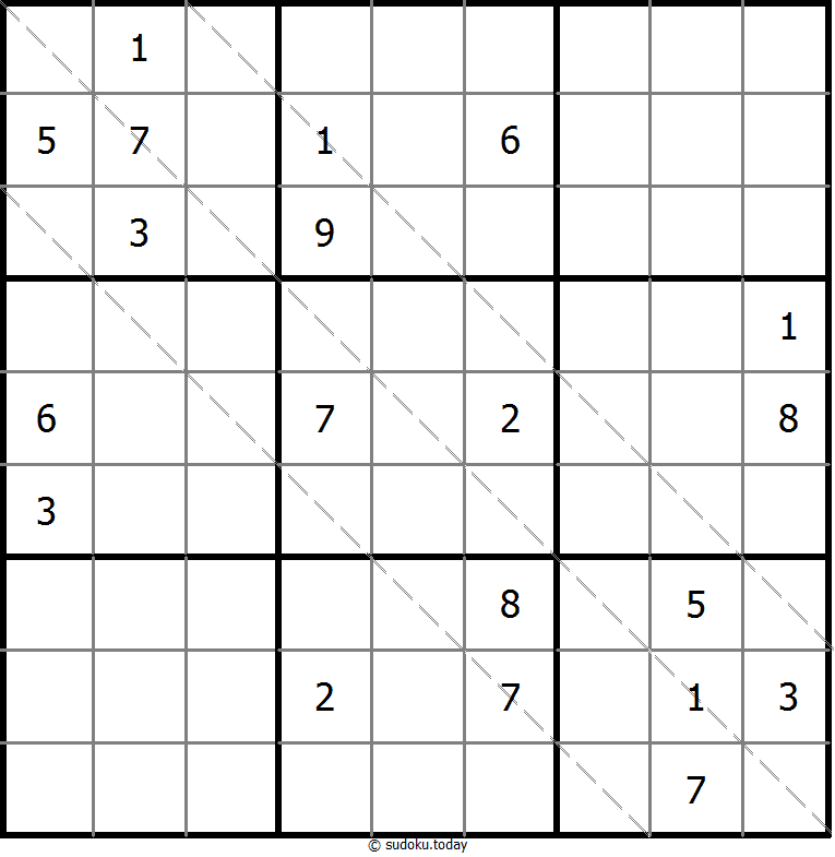 多对角线数独 #11294