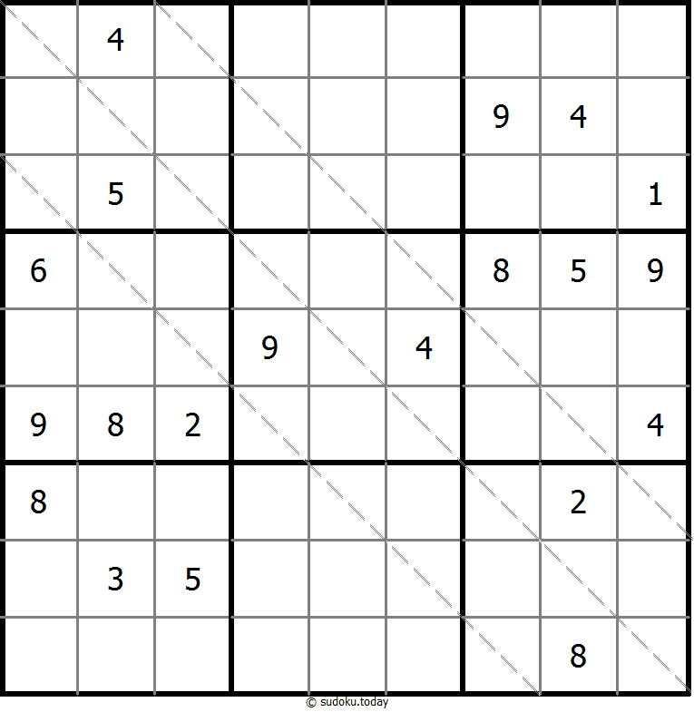 多对角线数独 #11324