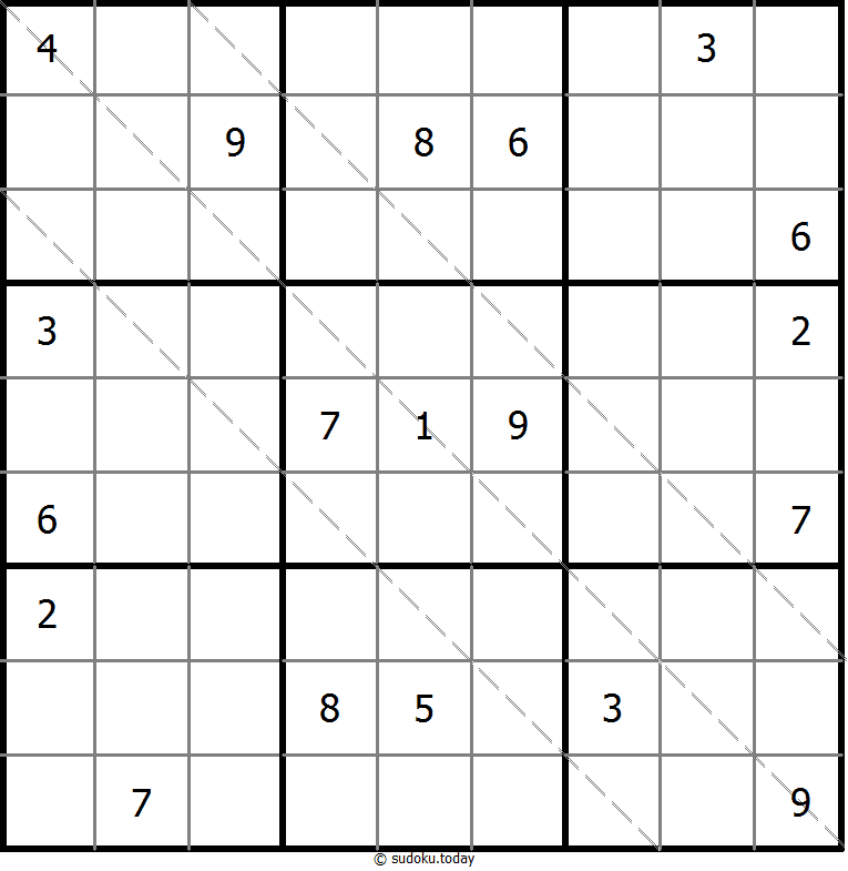 多对角线数独 #11331