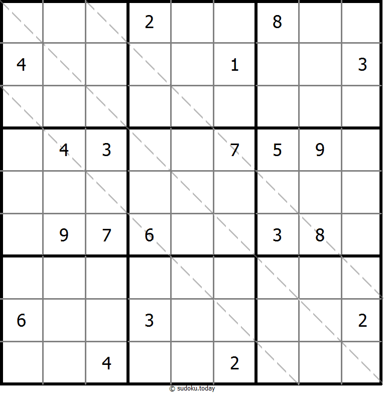 多对角线数独 #11342
