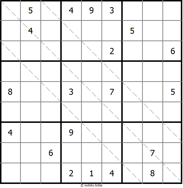 多对角线数独 #11346