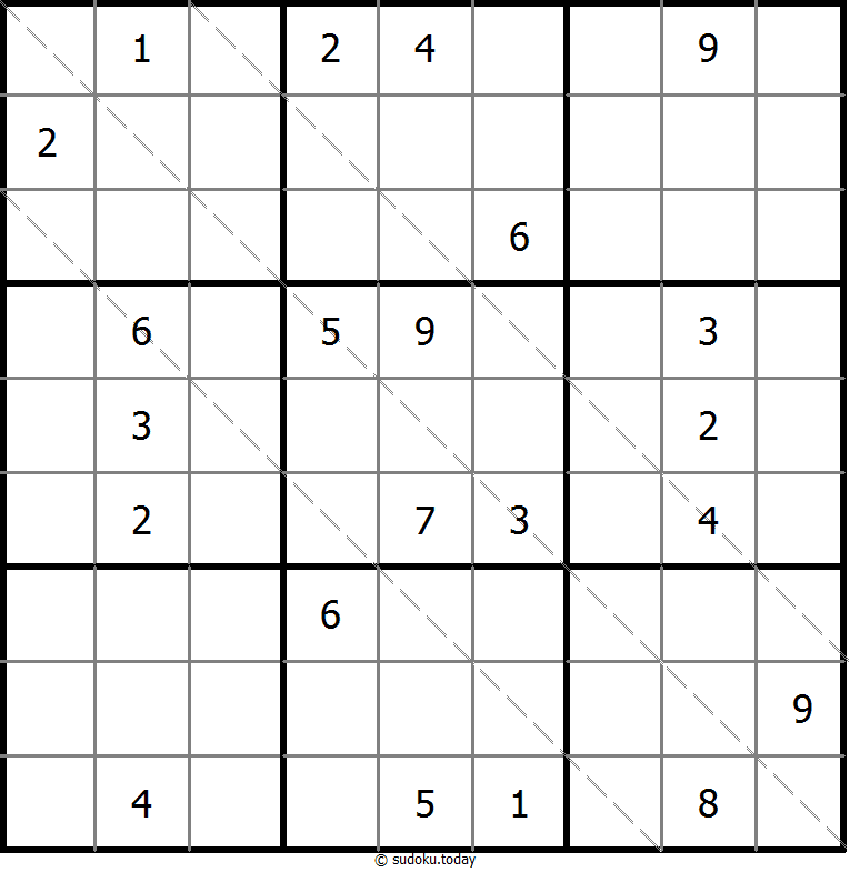 Multi Diagonal Sudoku 2025年10月28日