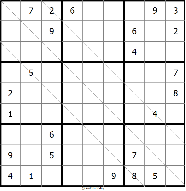 多对角线数独 #11365
