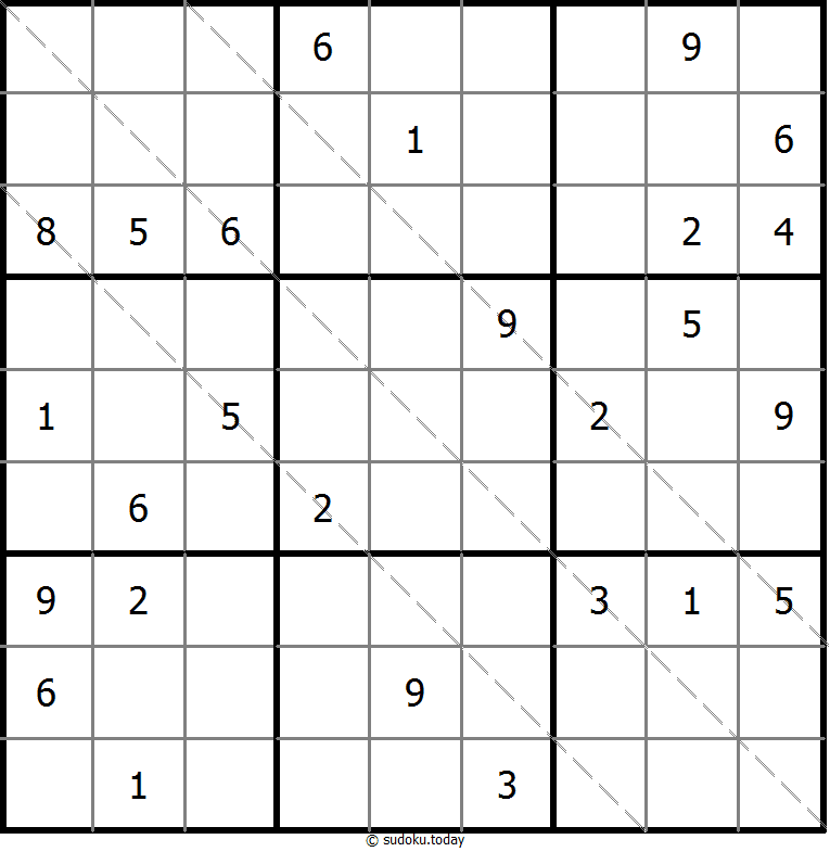 多对角线数独 #11366
