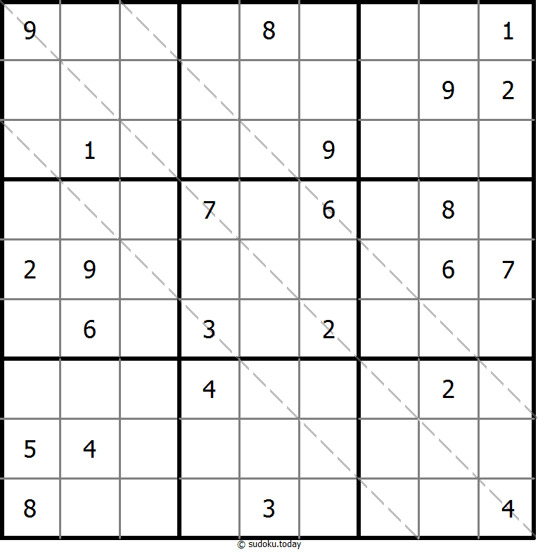 Multi Diagonal Sudoku 2025年11月16日