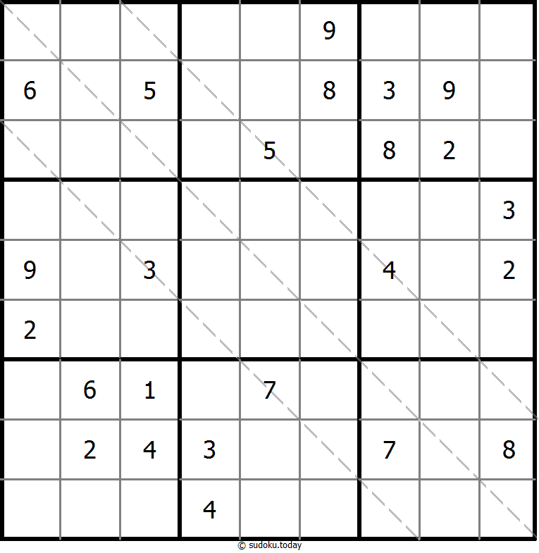 多对角线数独 #11373