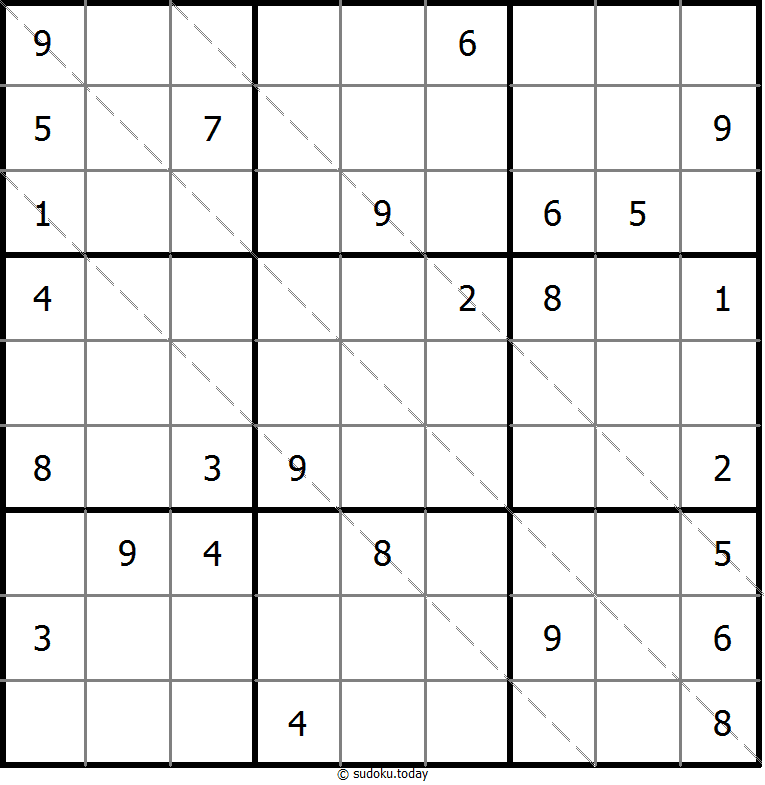 多对角线数独 #11376
