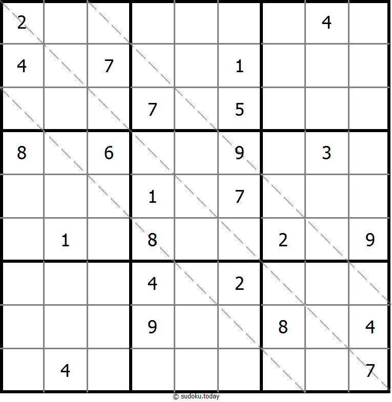 多对角线数独 #11390