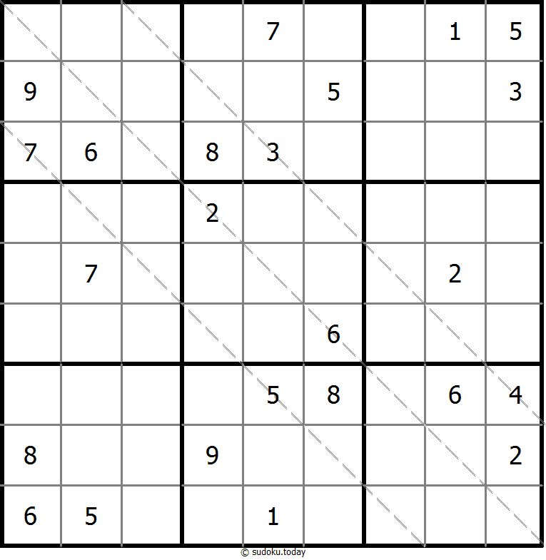 多对角线数独 #11392