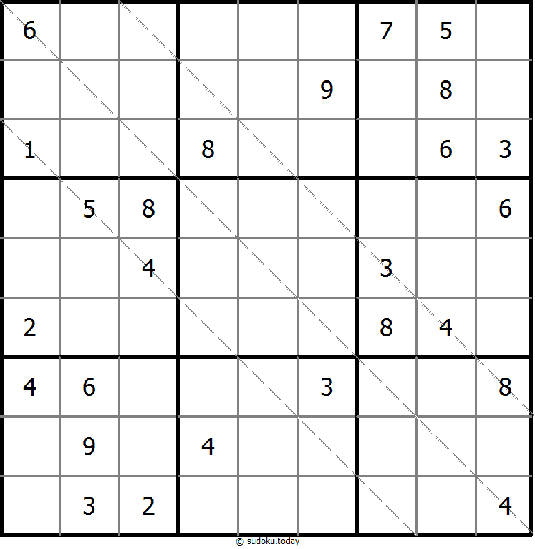 多对角线数独 #11398