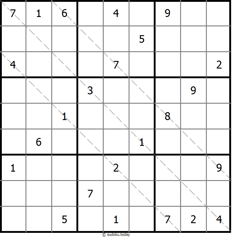 多对角线数独 #11403