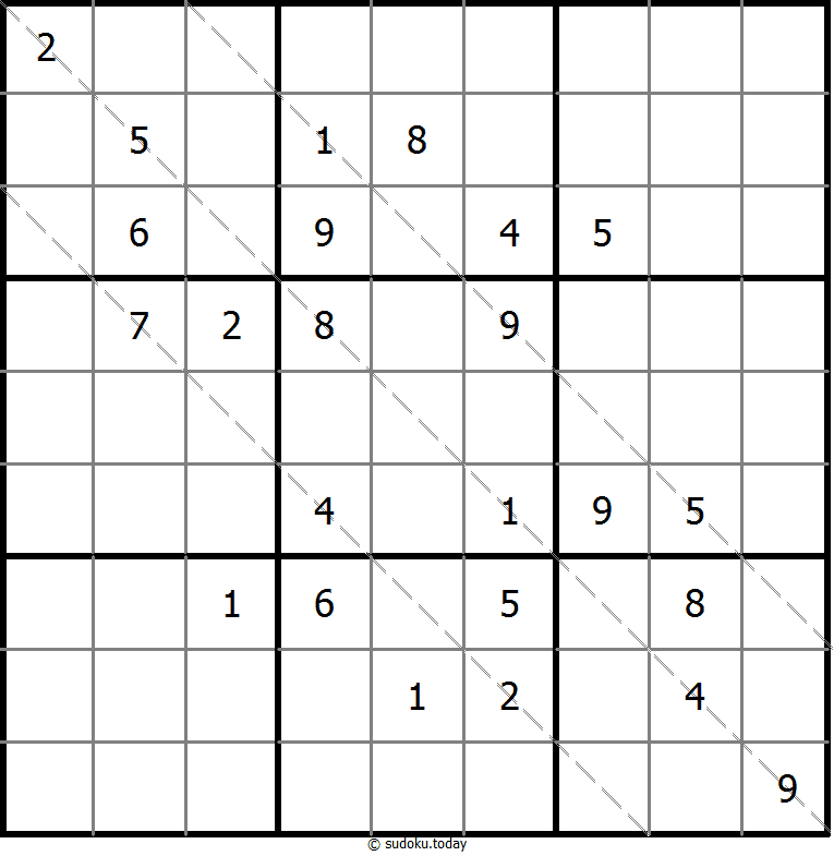 多对角线数独 #11423
