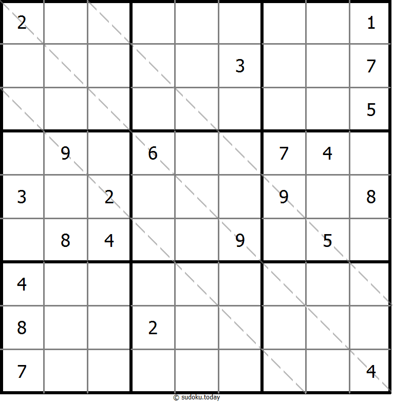 多对角线数独 #11426