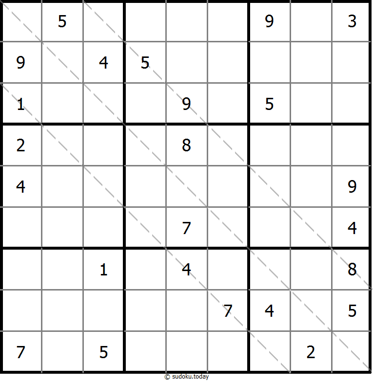 多对角线数独 #11431
