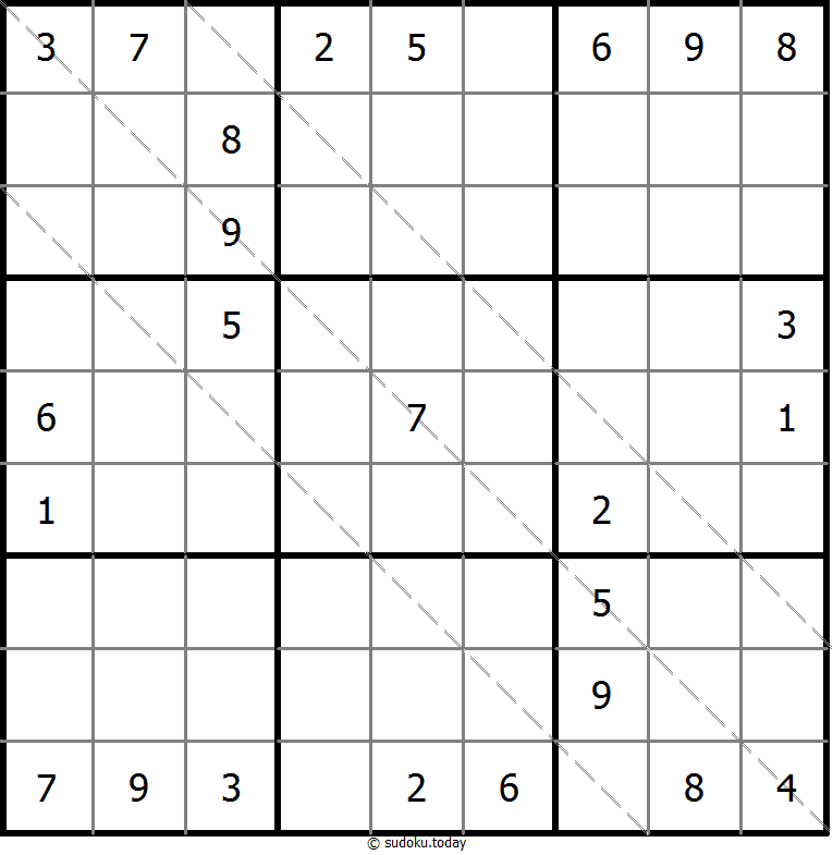 多对角线数独 #11434