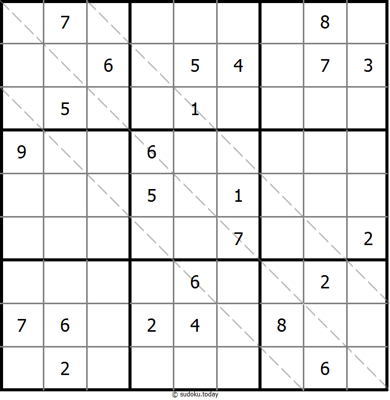 多对角线数独 #11437