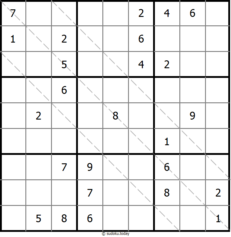 多对角线数独 #11458