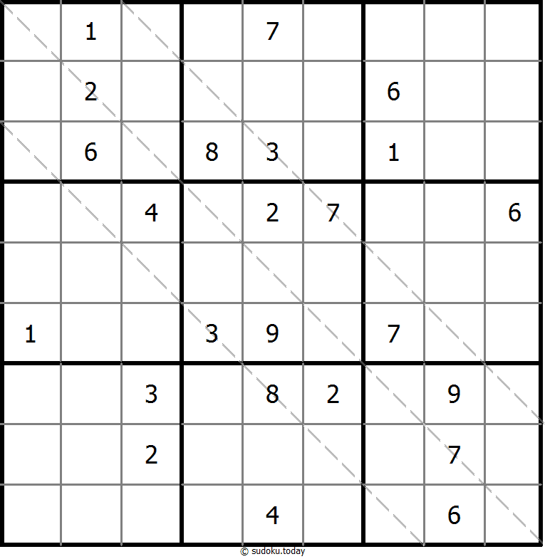 多对角线数独 #11459
