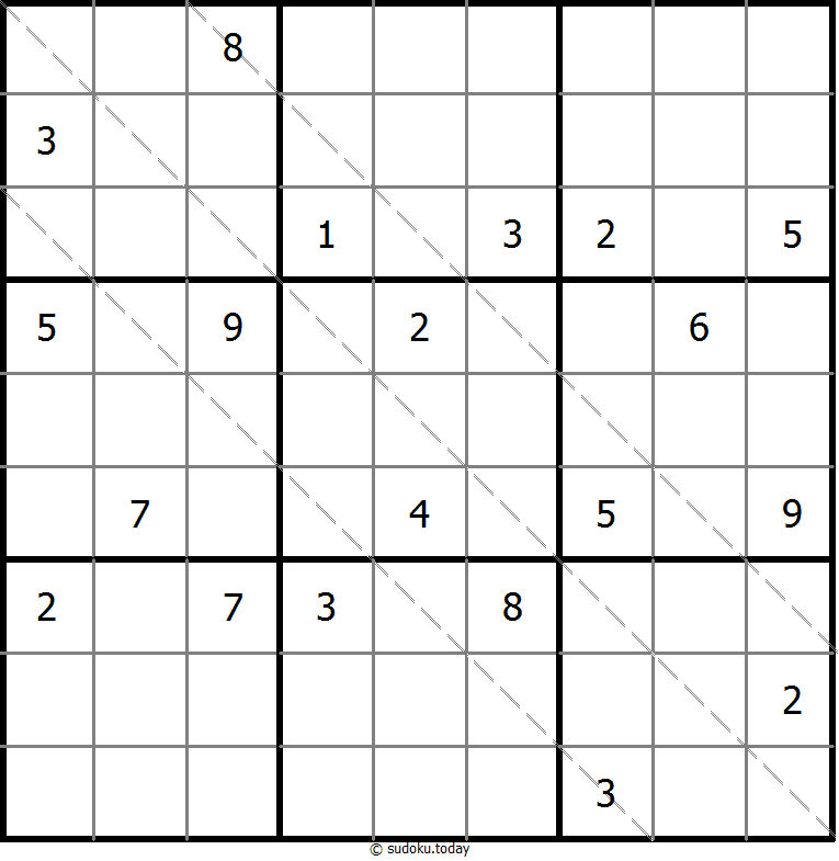 多对角线数独 #11460