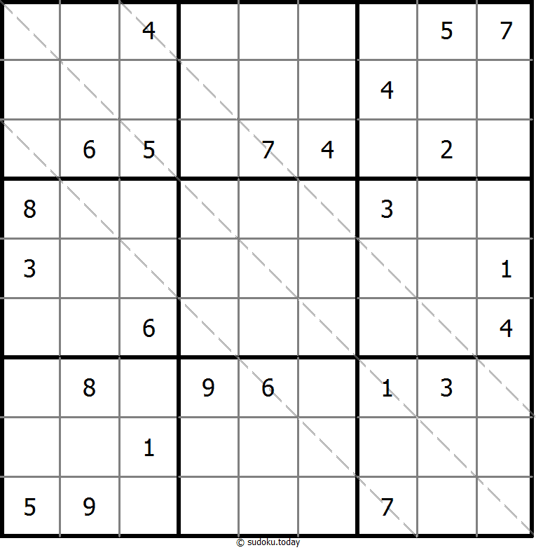 多对角线数独 #11466