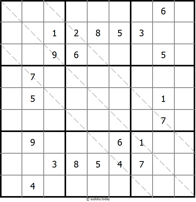 多对角线数独 #11468