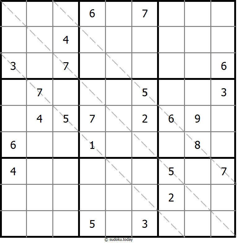 多对角线数独 #11472