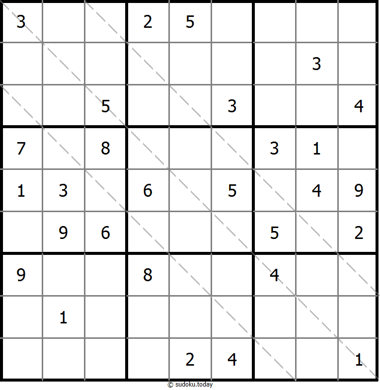 多对角线数独 #11473