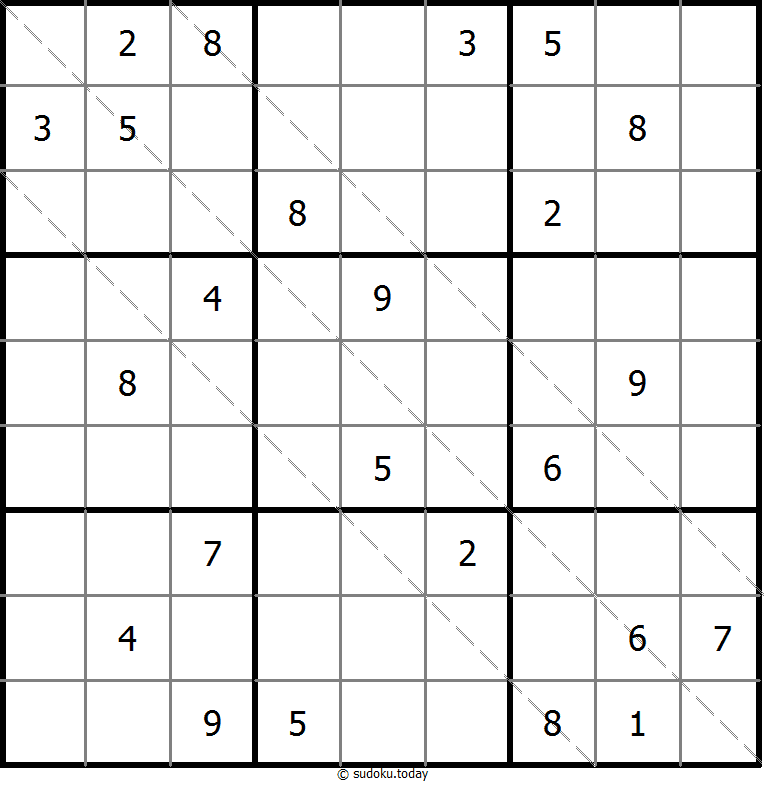 多对角线数独 #11476