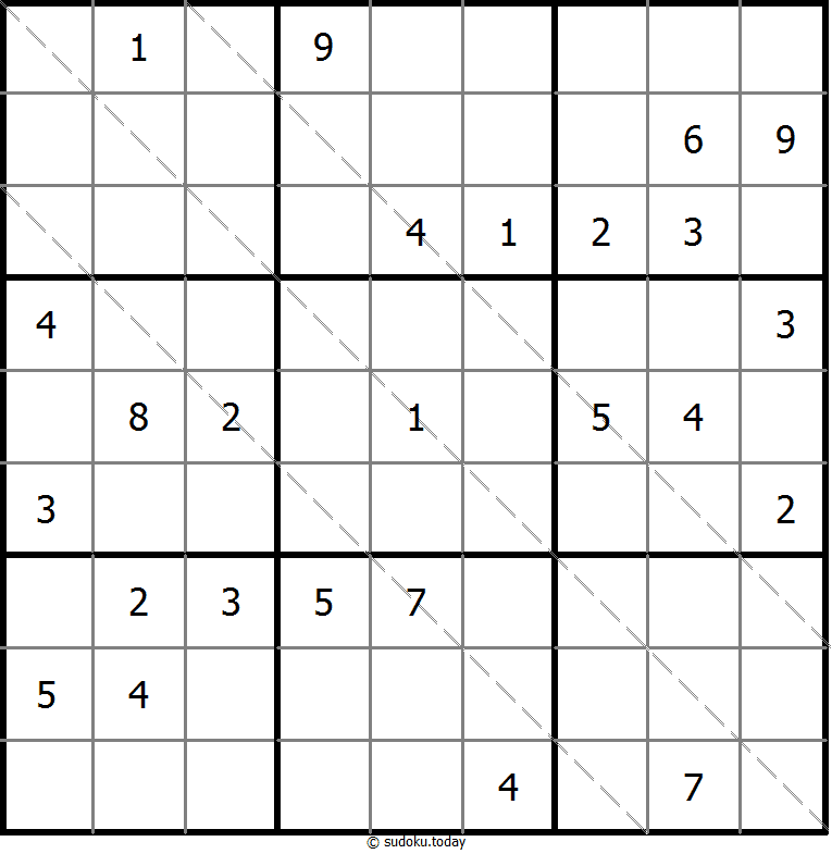 多对角线数独 #11478