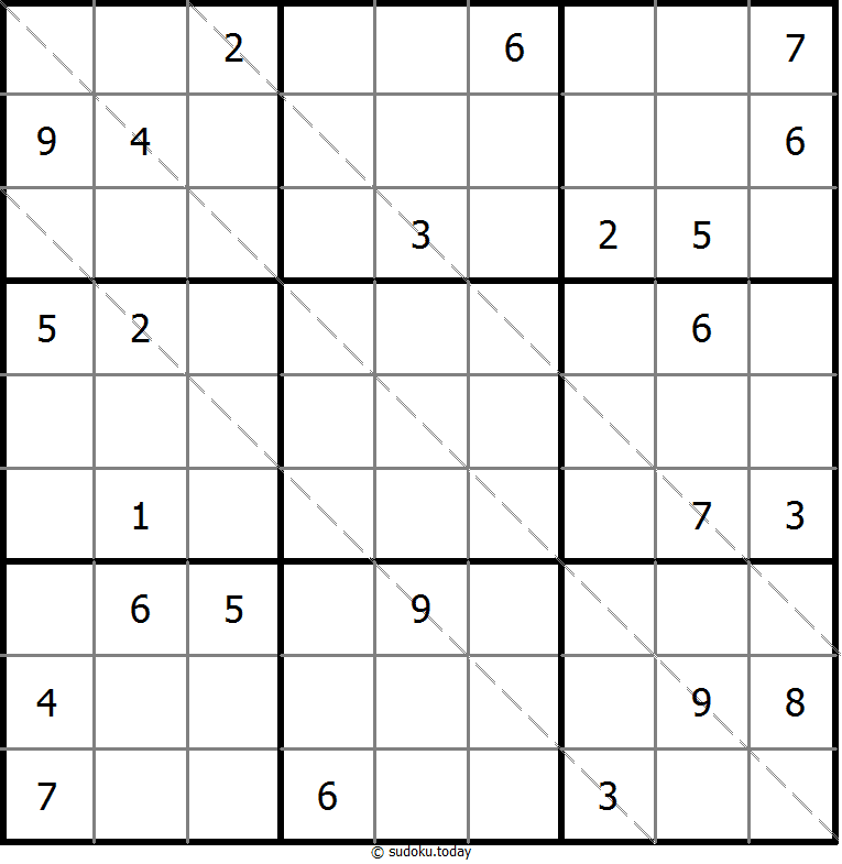 多对角线数独 #11488