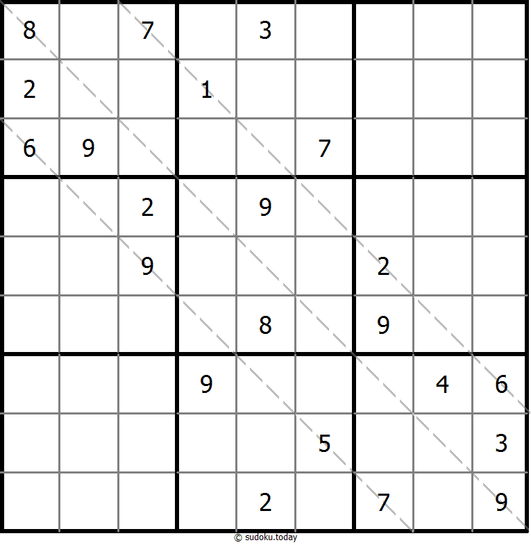 多对角线数独 #11494