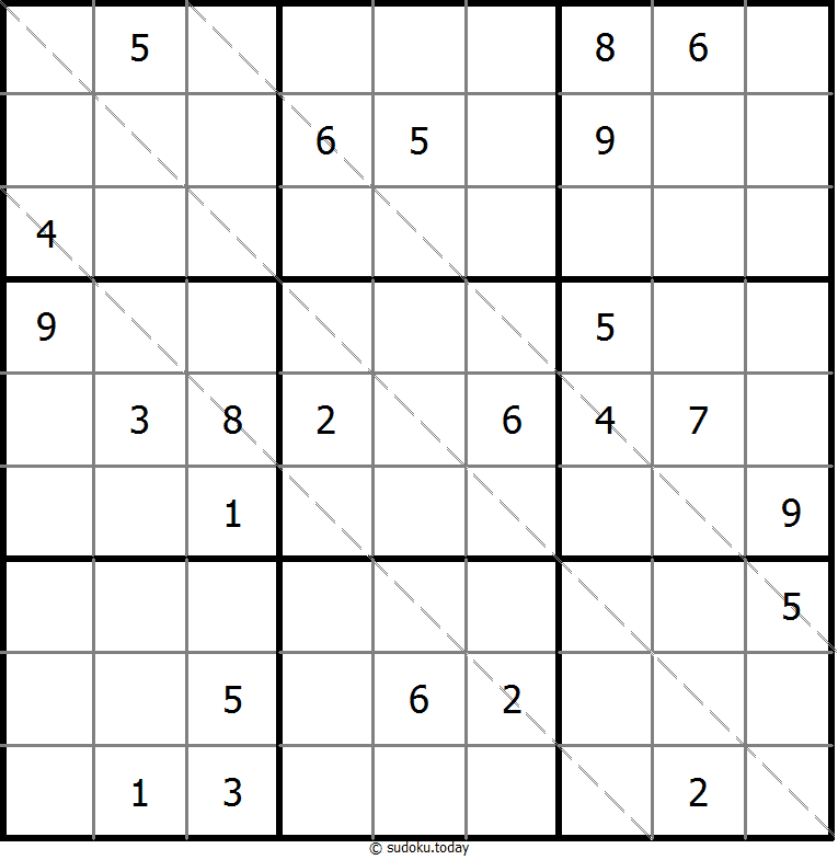 多对角线数独 #11497