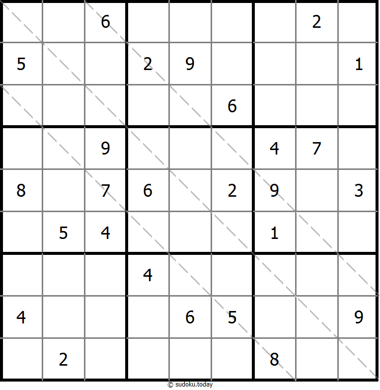 多对角线数独 #11503