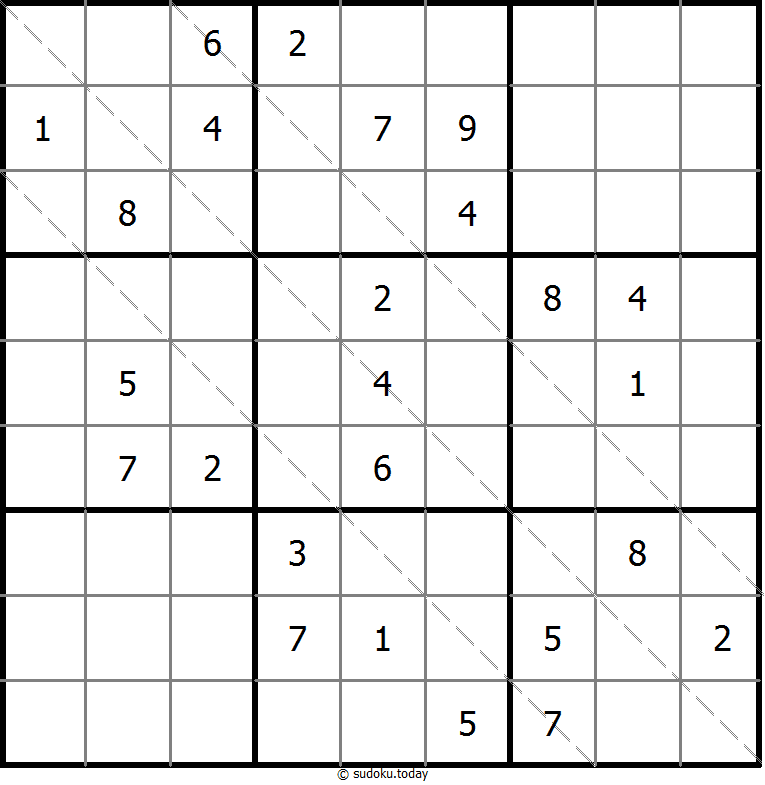 多对角线数独 #11507