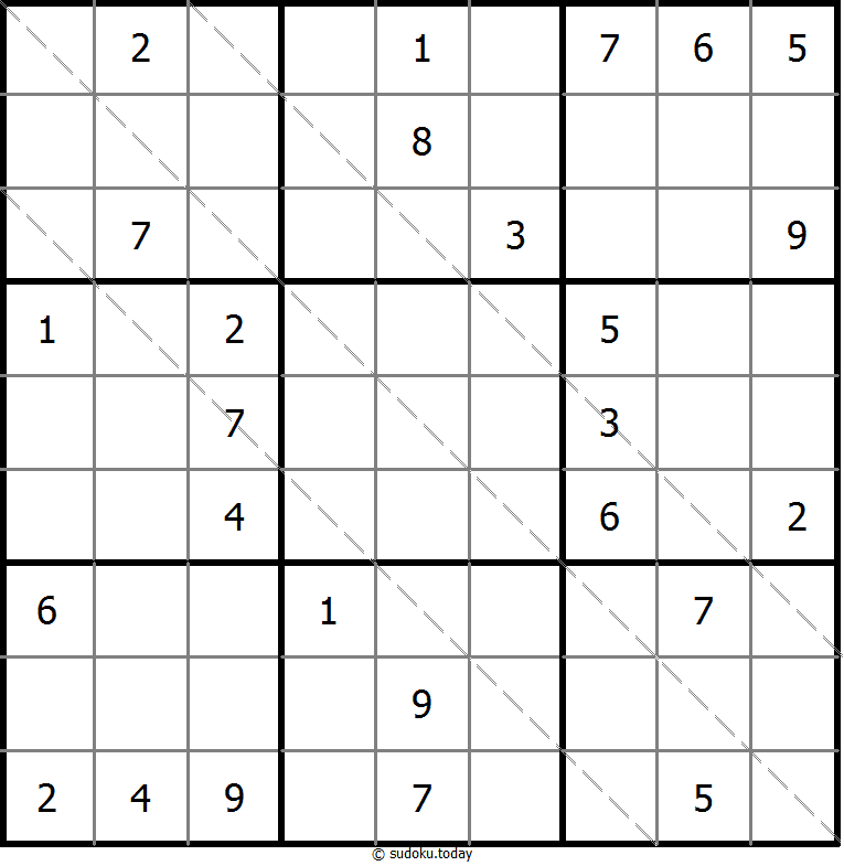 多对角线数独 #11520