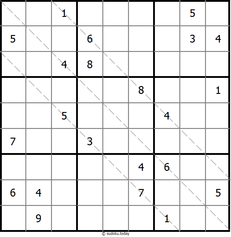 多对角线数独 #11521