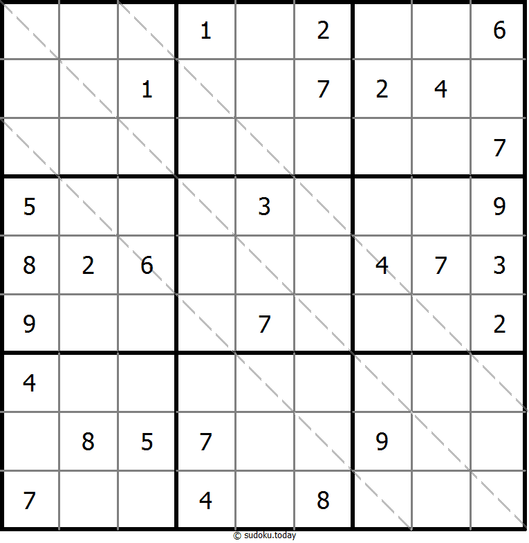 多对角线数独 #11525