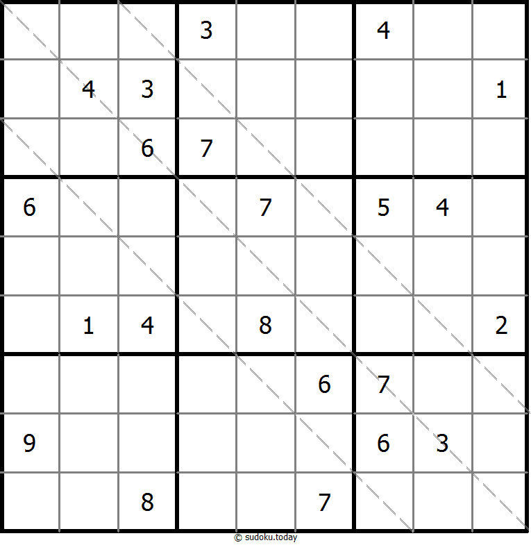 多对角线数独 #11528